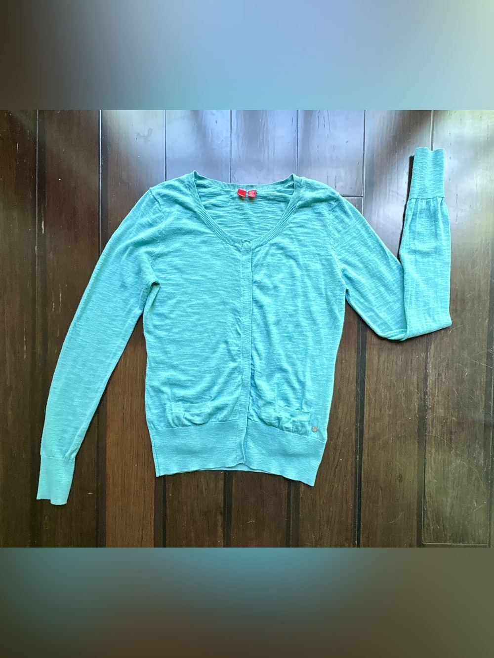 Esprit Cardigan small fisherman coastal granola lightweight natural iconic